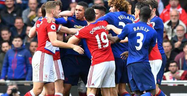 Manchester United Geser Arsenal Usai Melibas Middlesbrough 3-1