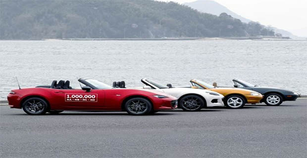Mazda MX5 Sudah Mencapai Produksi Satu Juta Unit