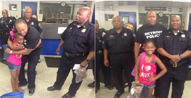 Di Hari Ulnag Tahun Seorang Anak Gadis Ini, Dia Mentraktir Polisi Dallas