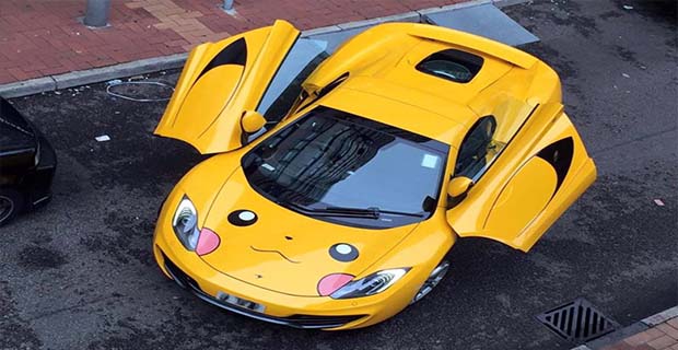 Supercar McLaren Dimodifikasi Bertampang Mirip Pikachu