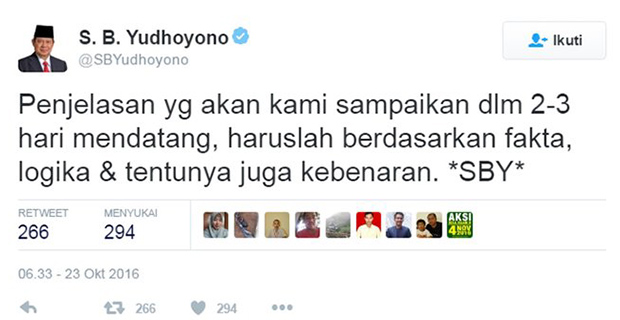 Soal Dokumen TPF Munir, SBY Bakal Buka Suara