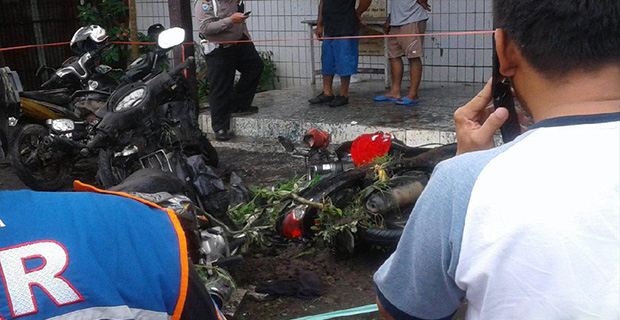 Begini Kronologi Ledakan Bom Molotov Yang Terjadi di Depan Gereja Oikumene Samarinda