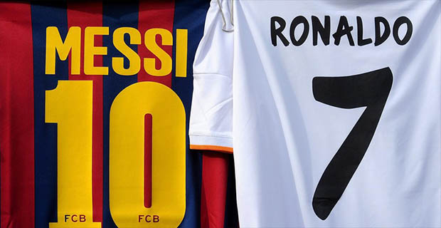 Messi vs Ronaldo di El Clasico