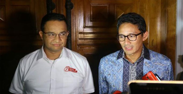 Prabowo Bersama Anies dan Sandi Menemui Aburizal