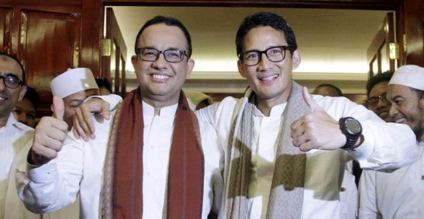 Jawaban Anies dan Sandiaga Mengenai Janjinya di Kampanye Pilihan Gubernur DKI