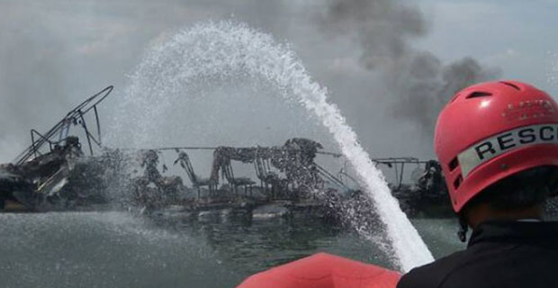 Kapal Terbakar di Kepulauan Seribu Berhasil Dipadamkan