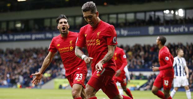 Liverpool Meraih Kemenangan Tipis atas WBA Lewat Gol Firmino