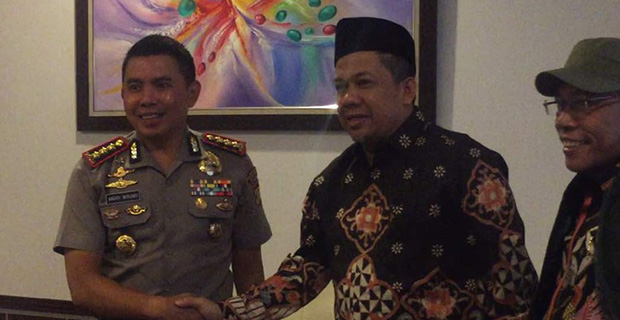 Fahri Hamzah Kunjungi Mapolres Jaktim Jenguk Dua Tahanan Auditor BPK