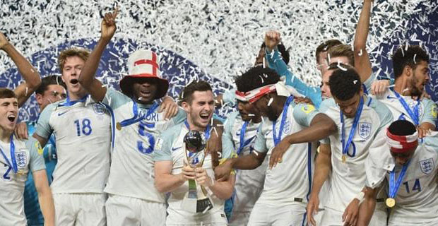 Inggris Merayakan Juara Piala Dunia U-20 2017
