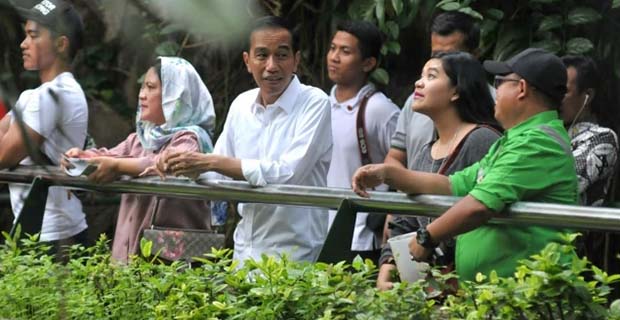 Jokowi Bersama Rombongan Tetap Bayar Tiket Masuk Saat Berkunjung ke Ragunan