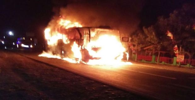 Pernyataan Dari Sopir Yang Mengendarai Bus Sugeng Rahayu Kemudian Terbakar Di Madium