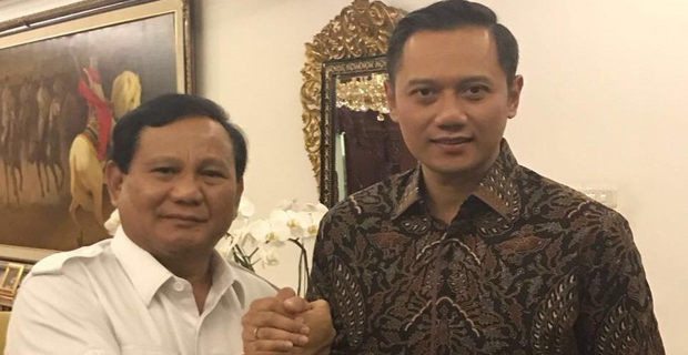 Agus Yudhoyono Bertemu Prabowo di Kertanegara