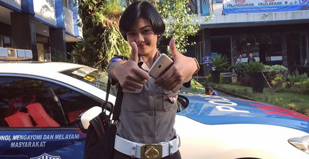 Bripda Nindy Memilih Lebih Suka Jadi Polwan Walaupun Sudah Tenar
