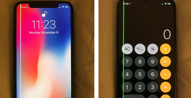 iPhone X Terlihat Garis Hijau di Pinggir Layar